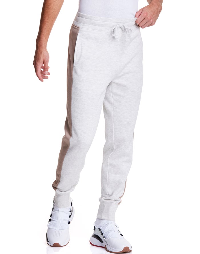 Jogger Champion Hombre - Colorblock Stripe Fleece ( Blancas ) 5069817-ZE